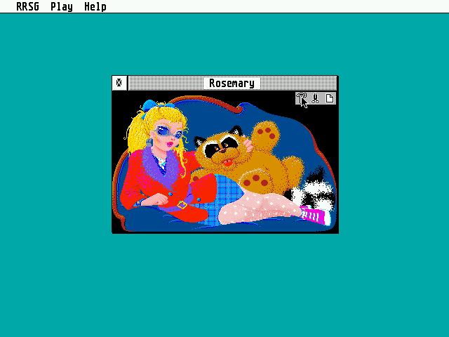 Rosemary Racoon's Strip Game atari screenshot